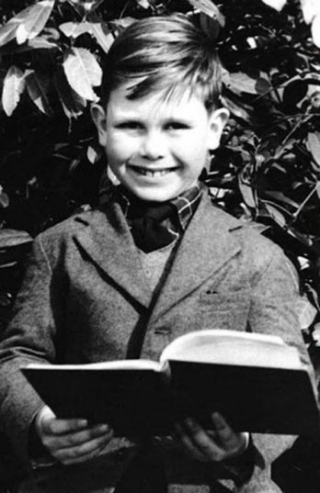 Young Elton John as a boy